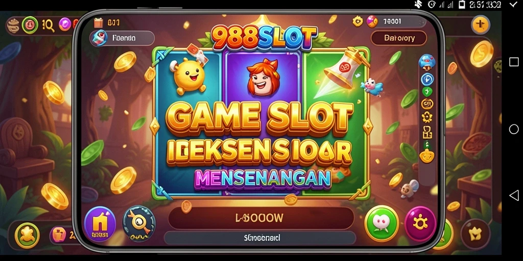 Screenshot utama 988SLOT menampilkan gameplay slot yang seru dan mengasyikkan.