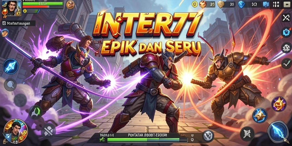 Tampilan aksi seru dalam gameplay Fighting INTER77.