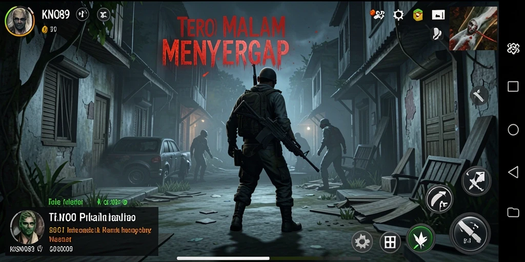 Screenshot menunjukkan momen mencekam dalam gameplay KNO89.
