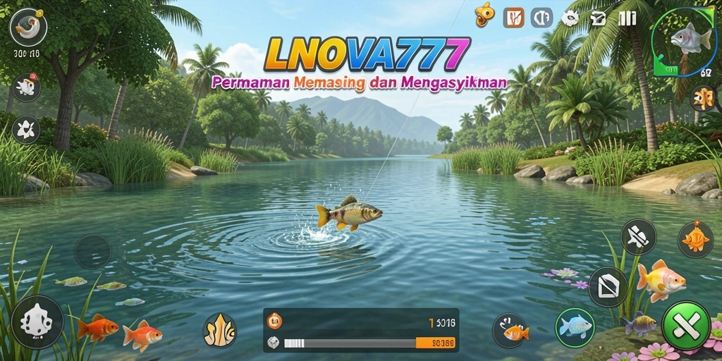 Tampilan gameplay LNOVA777 yang menarik dalam memancing.