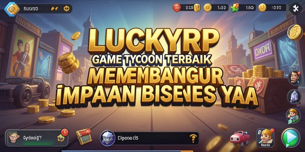 Tampilan gameplay LUCKYRP yang mendebarkan dengan elemen Tycoon.