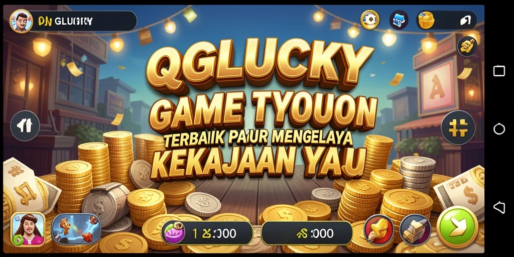 Screenshot gameplay QGLUCKY menampilkan strategi Tycoon yang menarik.
