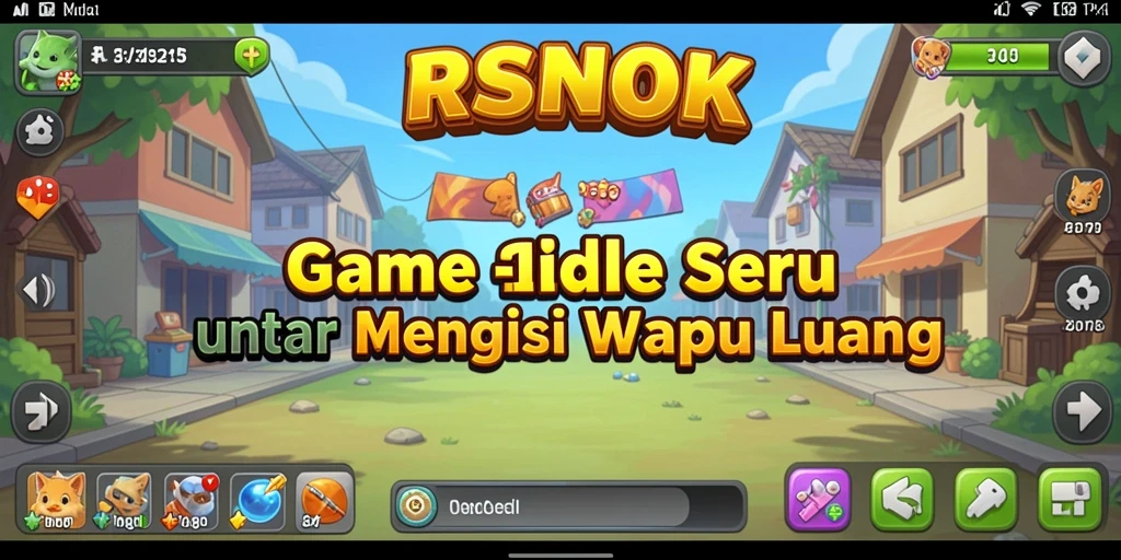 Screenshot gameplay RSNOK menampilkan interaksi grafis yang menarik dalam mode Idle.