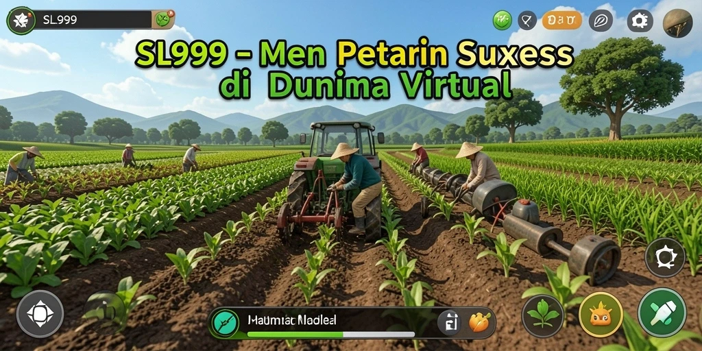 Menampilkan gameplay seru saat bercocok tanam di SL999.
