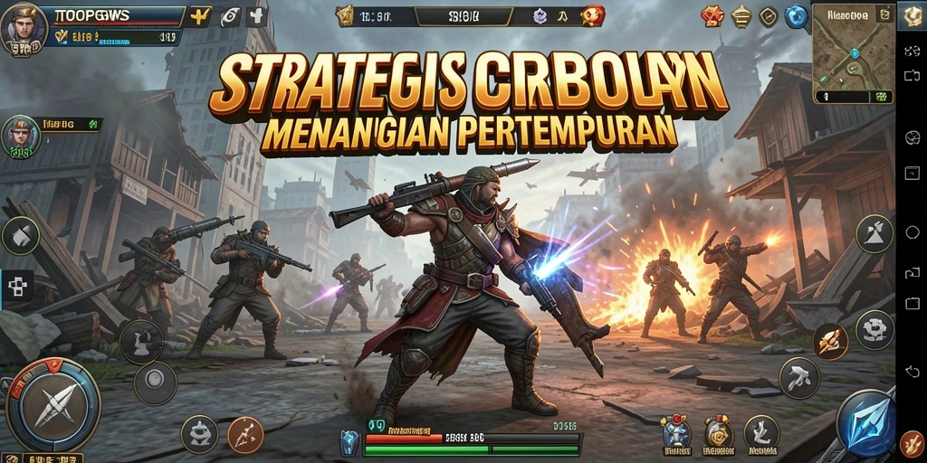 Tampilan dinamis dari gameplay TOOPGWS dengan strategi yang kompleks.