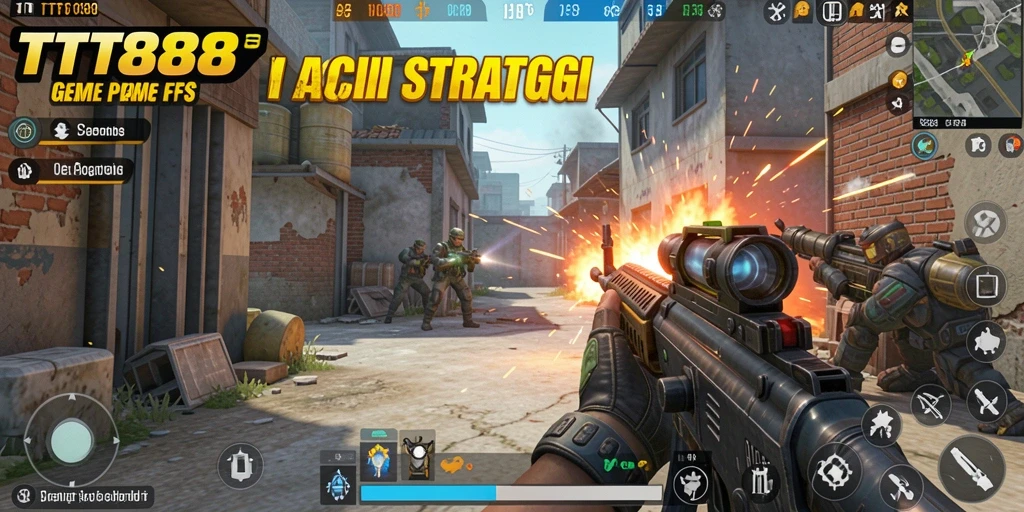 Tampilan gameplay seru dan mendebarkan dari TTT888.