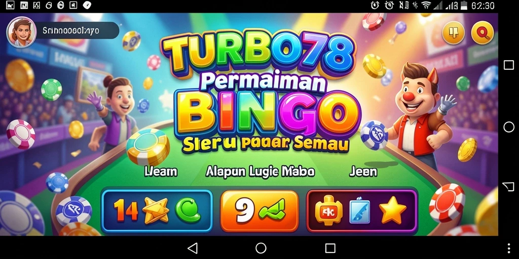 Tampilan gameplay Bingo yang menarik di TURBO78.