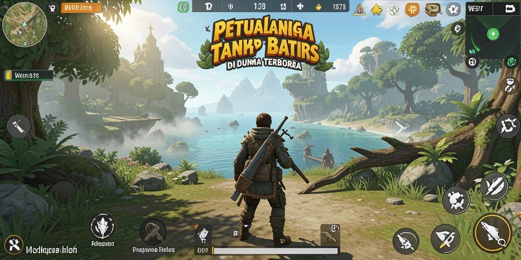 Gameplay WE878 menampilkan petualangan di dunia terbuka yang luas.